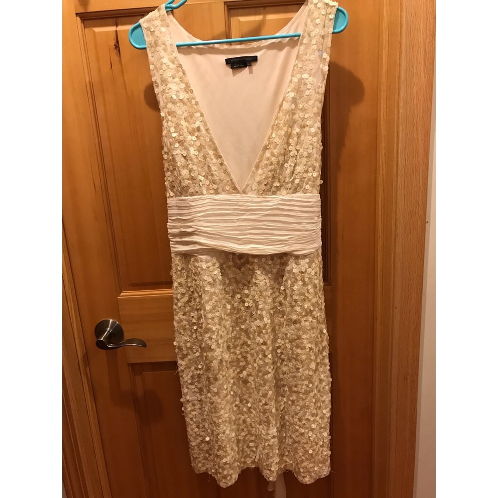 BCBGMAXAZRIA Large Sequin Cocktail Party Dress